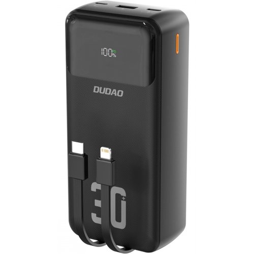 Powerbank Dudao K15 Max 30000mAh 22.5W (6977196682478) Black купить в Украине: Киев, Днепр, Харьков, Одесса  | Низкая цена, отзывы, характеристики от TELEMART фото