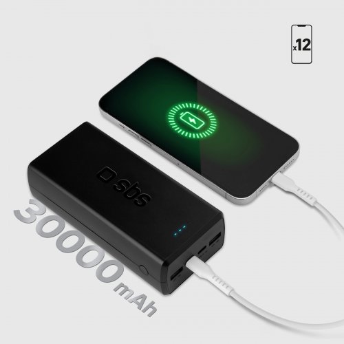 Powerbank SBS 30000mAh 20W (TTBB30000PD20K) Black купить в Украине: Киев, Днепр, Харьков, Одесса  | Низкая цена, отзывы, характеристики от TELEMART фото