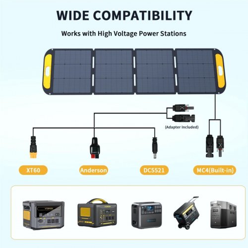Солнечная панель Vtoman VS200 Solar Panel 200W купить в Украине: Киев, Днепр, Харьков, Одесса  | Низкая цена, отзывы, характеристики от TELEMART фото