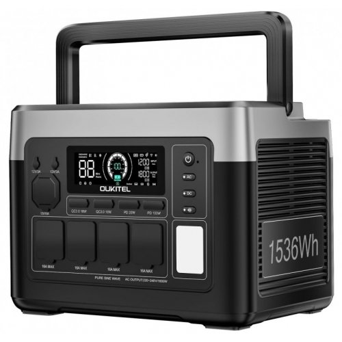 Зарядна станція OUKITEL P1500E Plus 1800W 1536Wh купити в Україні: Київ, Львів, Хмельницький, Тернопіль, Івано-Франківськ | Низька ціна, відгуки, характеристики від TELEMART фото