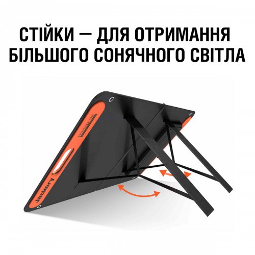 Сонячна панель Jackery SolarSaga 100W (21-0002-000059) купити в Україні: Київ, Львів, Хмельницький, Тернопіль, Івано-Франківськ | Низька ціна, відгуки, характеристики від TELEMART фото