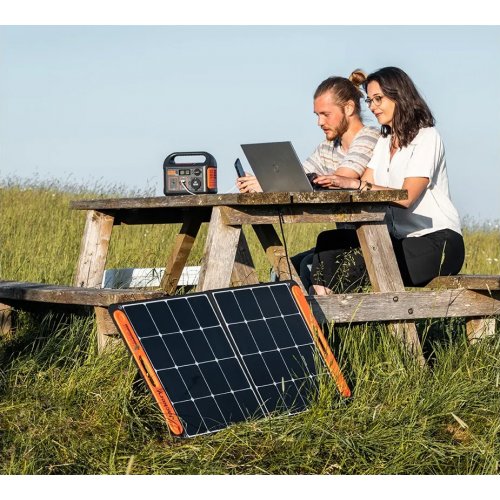 Сонячна панель Jackery SolarSaga 100W (21-0002-000059) купити в Україні: Київ, Львів, Хмельницький, Тернопіль, Івано-Франківськ | Низька ціна, відгуки, характеристики від TELEMART фото