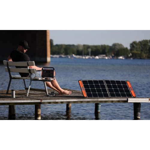 Сонячна панель Jackery SolarSaga 100W (21-0002-000059) купити в Україні: Київ, Львів, Хмельницький, Тернопіль, Івано-Франківськ | Низька ціна, відгуки, характеристики від TELEMART фото