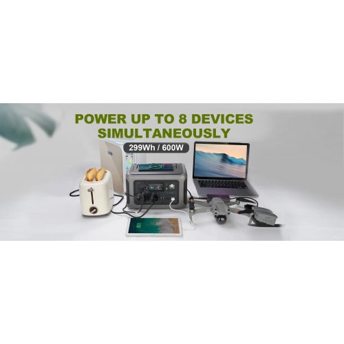 Зарядна станція ALLPOWERS R600 600W 299Wh купити в Україні: Київ, Львів, Хмельницький, Тернопіль, Івано-Франківськ | Низька ціна, відгуки, характеристики від TELEMART фото