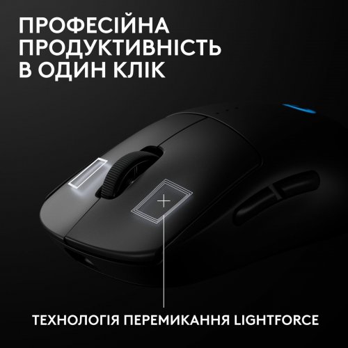 Уценка мышка Logitech Pro 2 Lightspeed Wireless (910-007295) Black (Вскрытая упаковка, 860991) купить в Украине: Киев, Днепр, Харьков, Одесса  | Низкая цена, отзывы, характеристики от TELEMART фото