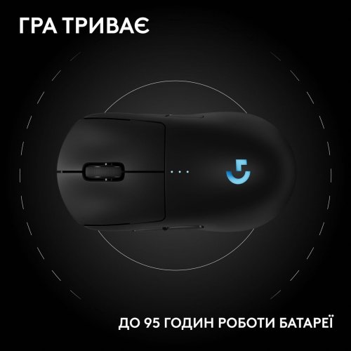 Уценка мышка Logitech Pro 2 Lightspeed Wireless (910-007295) Black (Вскрытая упаковка, 860991) купить в Украине: Киев, Днепр, Харьков, Одесса  | Низкая цена, отзывы, характеристики от TELEMART фото