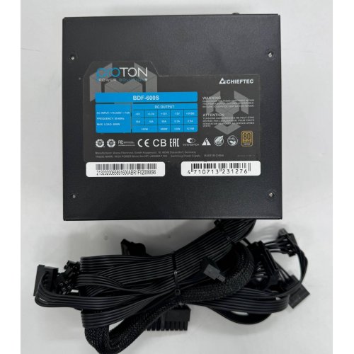 Блок питания CHIEFTEC Proton 600W (BDF-600S) (Восстановлено продавцом, 860993) купить в Украине: Киев, Днепр, Харьков, Одесса  | Проверка совместимости, низкая цена, отзывы, характеристики от TELEMART фото