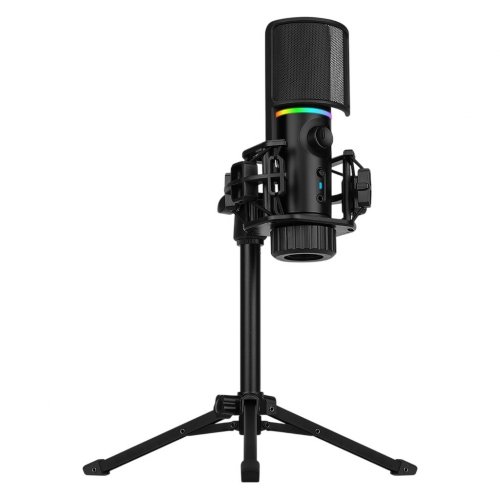 Мікрофон Streamplify MIC-48-RGB-TP (SPMC-MZ1C127.11) Black купити в Україні: Київ, Львів, Хмельницький, Тернопіль, Івано-Франківськ | Низька ціна, відгуки, характеристики від TELEMART фото