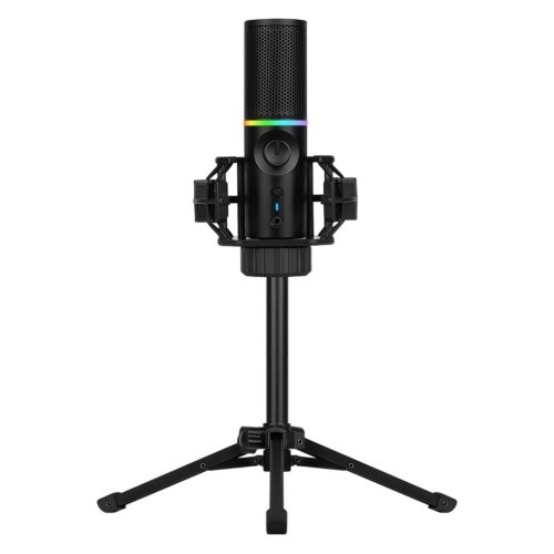 Мікрофон Streamplify MIC-48-RGB-TP (SPMC-MZ1C127.11) Black купити в Україні: Київ, Львів, Хмельницький, Тернопіль, Івано-Франківськ | Низька ціна, відгуки, характеристики від TELEMART фото