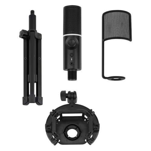 Мікрофон Streamplify MIC-48-RGB-TP (SPMC-MZ1C127.11) Black купити в Україні: Київ, Львів, Хмельницький, Тернопіль, Івано-Франківськ | Низька ціна, відгуки, характеристики від TELEMART фото