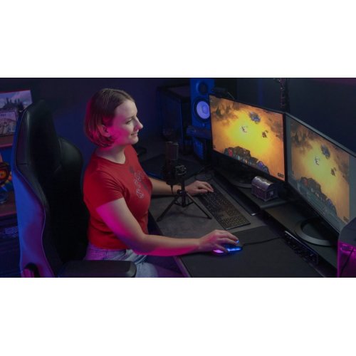 Мікрофон Streamplify MIC-48-RGB-TP (SPMC-MZ1C127.11) Black купити в Україні: Київ, Львів, Хмельницький, Тернопіль, Івано-Франківськ | Низька ціна, відгуки, характеристики від TELEMART фото