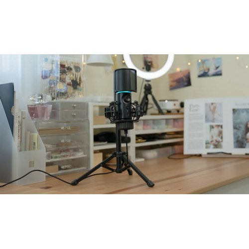 Мікрофон Streamplify MIC-48-RGB-TP (SPMC-MZ1C127.11) Black купити в Україні: Київ, Львів, Хмельницький, Тернопіль, Івано-Франківськ | Низька ціна, відгуки, характеристики від TELEMART фото