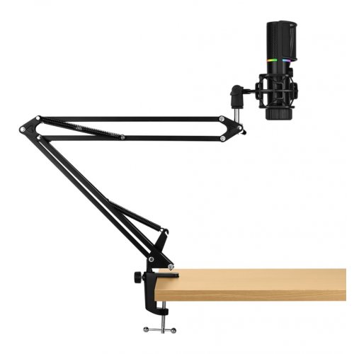 Мікрофон Streamplify MIC-48-RGB-MA (SPMC-MZ1C227.11) Black купити в Україні: Київ, Львів, Хмельницький, Тернопіль, Івано-Франківськ | Низька ціна, відгуки, характеристики від TELEMART фото