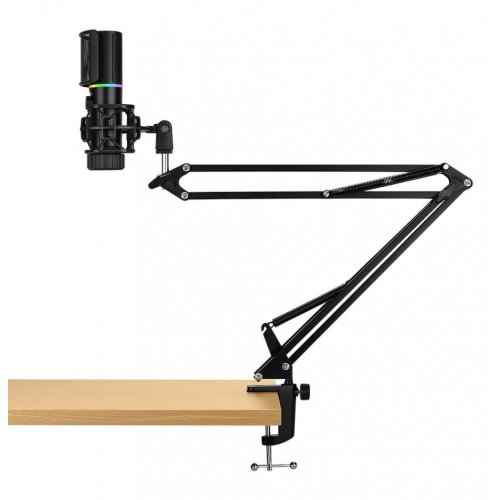 Мікрофон Streamplify MIC-48-RGB-MA (SPMC-MZ1C227.11) Black купити в Україні: Київ, Львів, Хмельницький, Тернопіль, Івано-Франківськ | Низька ціна, відгуки, характеристики від TELEMART фото