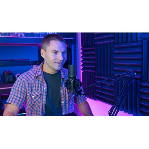 Мікрофон Streamplify MIC-48-RGB-MA (SPMC-MZ1C227.11) Black купити в Україні: Київ, Львів, Хмельницький, Тернопіль, Івано-Франківськ | Низька ціна, відгуки, характеристики від TELEMART фото