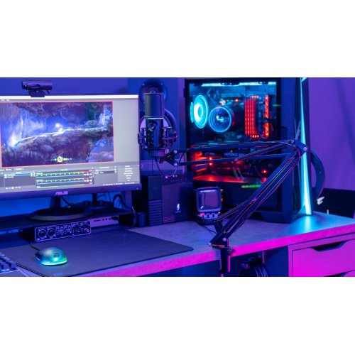 Мікрофон Streamplify MIC-48-RGB-MA (SPMC-MZ1C227.11) Black купити в Україні: Київ, Львів, Хмельницький, Тернопіль, Івано-Франківськ | Низька ціна, відгуки, характеристики від TELEMART фото