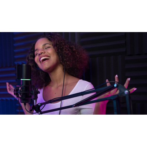 Мікрофон Streamplify MIC-48-RGB-MA (SPMC-MZ1C227.11) Black купити в Україні: Київ, Львів, Хмельницький, Тернопіль, Івано-Франківськ | Низька ціна, відгуки, характеристики від TELEMART фото