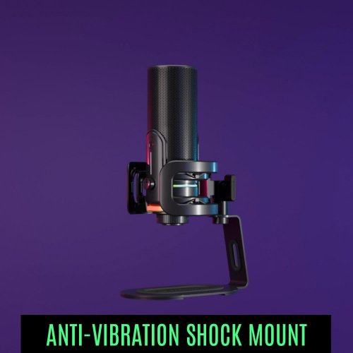 Мікрофон Streamplify MIC PRO-192-RGB-ST (SPMC-MP3C327.11) Black купити в Україні: Київ, Львів, Хмельницький, Тернопіль, Івано-Франківськ | Низька ціна, відгуки, характеристики від TELEMART фото