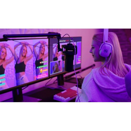 Мікрофон Streamplify MIC PRO-192-RGB-ST (SPMC-MP3C327.11) Black купити в Україні: Київ, Львів, Хмельницький, Тернопіль, Івано-Франківськ | Низька ціна, відгуки, характеристики від TELEMART фото