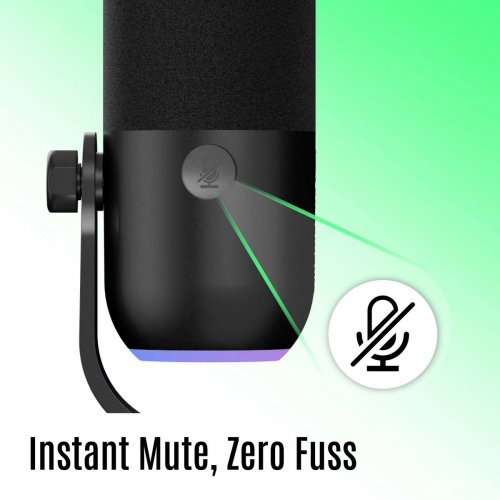 Мікрофон Streamplify MIC MINI-48-RGB-ST (SPMC-MM1C327.11) Black купити в Україні: Київ, Львів, Хмельницький, Тернопіль, Івано-Франківськ | Низька ціна, відгуки, характеристики від TELEMART фото