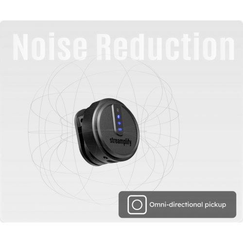 Петличний мікрофон Streamplify MIC GO-48-WL (SPML-MG1C051.11) Black купити в Україні: Київ, Львів, Хмельницький, Тернопіль, Івано-Франківськ | Низька ціна, відгуки, характеристики від TELEMART фото