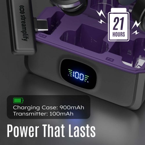 Петличний мікрофон Streamplify MIC GO-48-WL (SPML-MG1C051.11) Black купити в Україні: Київ, Львів, Хмельницький, Тернопіль, Івано-Франківськ | Низька ціна, відгуки, характеристики від TELEMART фото