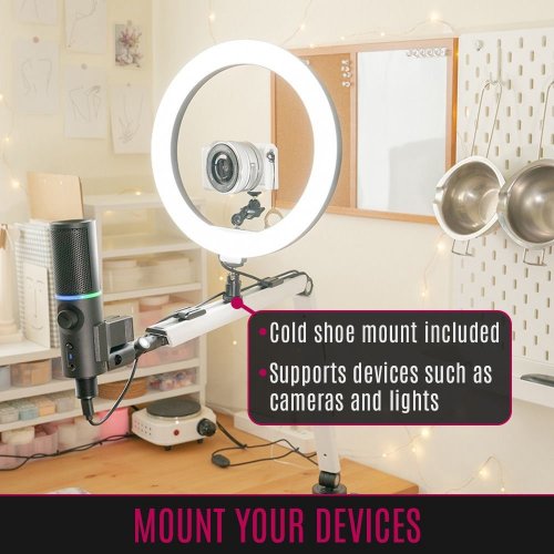 Стійка-пантограф Streamplify MOUNT ARM (SPOM-MA1MCL1.21) White купити в Україні: Київ, Львів, Хмельницький, Тернопіль, Івано-Франківськ | Низька ціна, відгуки, характеристики від TELEMART фото