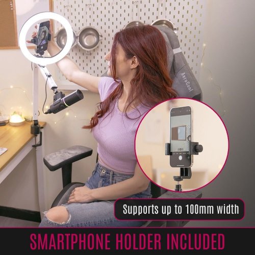 Стійка-пантограф Streamplify MOUNT ARM (SPOM-MA1MCL1.21) White купити в Україні: Київ, Львів, Хмельницький, Тернопіль, Івано-Франківськ | Низька ціна, відгуки, характеристики від TELEMART фото