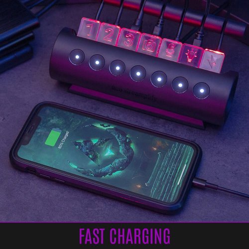 USB-хаб Streamplify HUB CTRL 7 (SPUH-HC71217.11) Black купить в Украине: Киев, Днепр, Харьков, Одесса  | Низкая цена, отзывы, характеристики от TELEMART фото