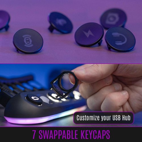 USB-хаб Streamplify HUB DECK 5 (SPUH-HD51217.11) Black купити в Україні: Київ, Львів, Хмельницький, Тернопіль, Івано-Франківськ | Низька ціна, відгуки, характеристики від TELEMART фото