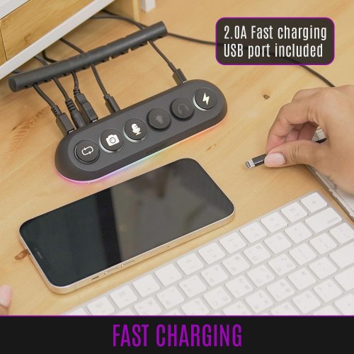 USB-хаб Streamplify HUB DECK 5 (SPUH-HD51217.11) Black купити в Україні: Київ, Львів, Хмельницький, Тернопіль, Івано-Франківськ | Низька ціна, відгуки, характеристики від TELEMART фото