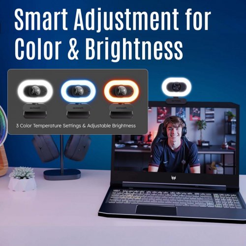 Веб-камера Streamplify CAM PLUS (SPCW-CLFH221.11) Black купити в Україні: Київ, Львів, Хмельницький, Тернопіль, Івано-Франківськ | Низька ціна, відгуки, характеристики від TELEMART фото