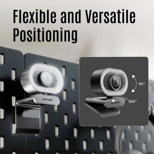 Веб-камера Streamplify CAM PLUS (SPCW-CLFH221.11) Black купити в Україні: Київ, Львів, Хмельницький, Тернопіль, Івано-Франківськ | Низька ціна, відгуки, характеристики від TELEMART фото