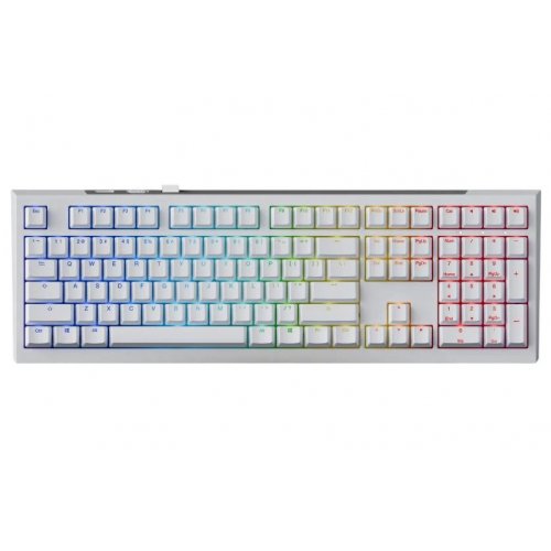 Клавіатура Ducky One X Ducky Inductive Linear Switches Wireless (DKON2408AST3-DAUSPDOECL2WW1) White купити в Україні: Київ, Львів, Хмельницький, Тернопіль, Івано-Франківськ | Низька ціна, відгуки, характеристики від TELEMART фото