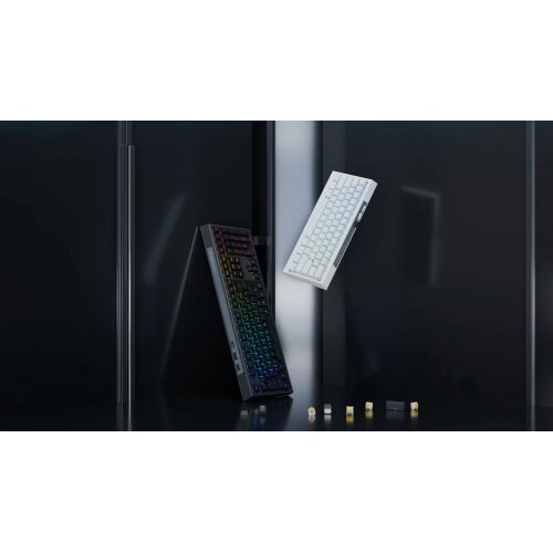 Клавіатура Ducky One X Ducky Inductive Linear Switches Wireless (DKON2408AST3-DAUSPDOECL2WW1) White купити в Україні: Київ, Львів, Хмельницький, Тернопіль, Івано-Франківськ | Низька ціна, відгуки, характеристики від TELEMART фото