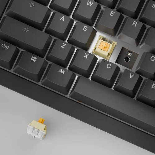 Клавиатура Ducky One X Mini Ducky Inductive Linear Switches Wireless (DKON2461AST3-DAUSPDOECL1AS1) Black купить в Украине: Киев, Днепр, Харьков, Одесса  | Низкая цена, отзывы, характеристики от TELEMART фото