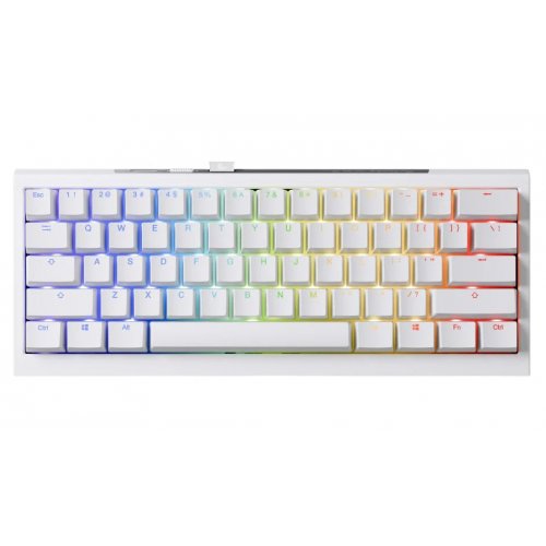 Клавиатура Ducky One X Mini Ducky Inductive Linear Switches Wireless (DKON2461AST3-DAUSPDOECL2WW1) White купить в Украине: Киев, Днепр, Харьков, Одесса  | Низкая цена, отзывы, характеристики от TELEMART фото