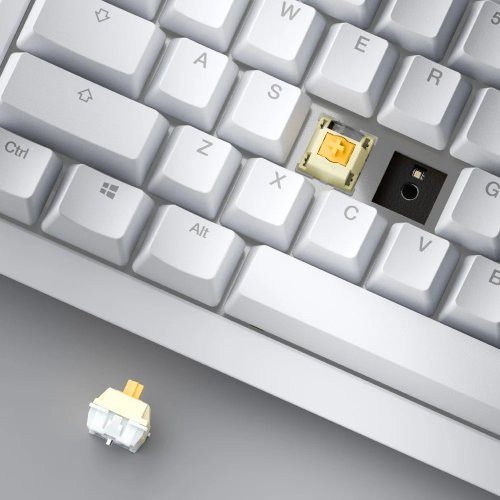 Клавиатура Ducky One X Mini Ducky Inductive Linear Switches Wireless (DKON2461AST3-DAUSPDOECL2WW1) White купить в Украине: Киев, Днепр, Харьков, Одесса  | Низкая цена, отзывы, характеристики от TELEMART фото