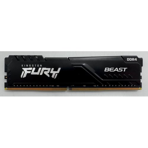 Озу Kingston DDR4 32GB 3200Mhz FURY Beast Black (KF432C16BB/32) (Восстановлено продавцом, 861027) купить в Украине: Киев, Днепр, Харьков, Одесса  | Проверка совместимости, низкая цена, отзывы, характеристики от TELEMART фото