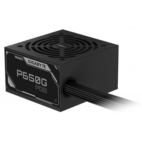 Уцінка блок живлення Gigabyte P650G PCIE 5.1 650W (GP-P650G PG5) (Сліди використання, 861183) купити в Україні: Київ, Львів, Хмельницький, Тернопіль, Івано-Франківськ | Перевірка сумісності, низька ціна, відгуки, характеристики від TELEMART фото
