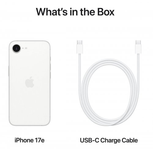 Смартфон Apple iPhone 17e 512GB (MHU04AF/A) White купить в Украине: Киев, Днепр, Харьков, Одесса  | Низкая цена, отзывы, характеристики от TELEMART фото