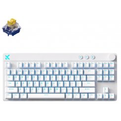 Уценка клавиатура MCHOSE Mix 87 RGB Apollo Magnetic Switch (MC-MIX87-4-UA) White (Повреждена упаковка, 861201)