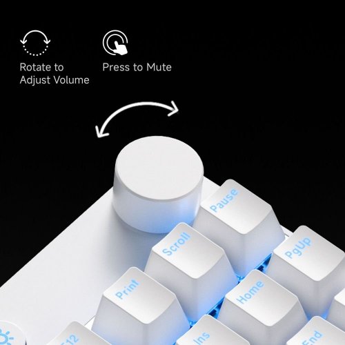 Уцінка клавіатура MCHOSE Mix 87 RGB Apollo Magnetic Switch (MC-MIX87-4-UA) White (Пошкоджено пакування, 861201) купити в Україні: Київ, Львів, Хмельницький, Тернопіль, Івано-Франківськ | Низька ціна, відгуки, характеристики від TELEMART фото