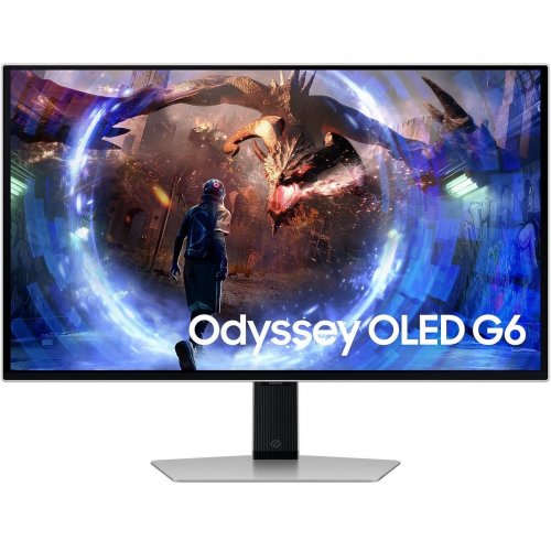 Уцінка монітор Samsung 27" Odyssey OLED G6 G60SD (LS27DG600SIXUA) Silver (Розкрита упаковка, 861226) купити в Україні: Київ, Львів, Хмельницький, Тернопіль, Івано-Франківськ | Низька ціна, відгуки, характеристики від TELEMART фото