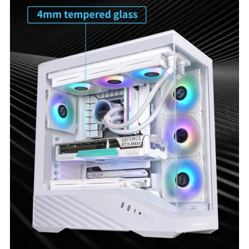 Уценка корпус Lian Li Vector V100R Tempered Glass без БП (G99.V100RX.01) Black (Вскрытая упаковка, 861306) купить в Украине: Киев, Днепр, Харьков, Одесса  | Проверка совместимости, низкая цена, отзывы, характеристики от TELEMART фото