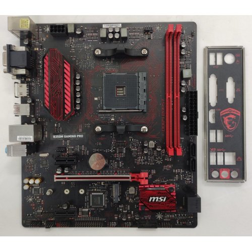 Материнська плата MSI B350M GAMING PRO (sAM4, AMD B350) (Відновлено продавцем, 861332) купити в Україні: Київ, Львів, Хмельницький, Тернопіль, Івано-Франківськ | Перевірка сумісності, низька ціна, відгуки, характеристики від TELEMART фото