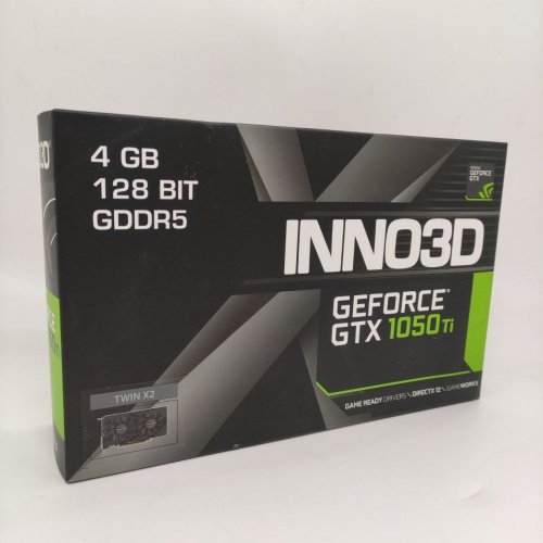 Відеокарта Inno3D GeForce GTX 1050 Ti HerculeZ Twin X2 4096MB (N105T-1DDV-M5CM) (Відновлено продавцем, 861333) купити в Україні: Київ, Львів, Хмельницький, Тернопіль, Івано-Франківськ | Перевірка сумісності, низька ціна, відгуки, характеристики від TELEMART фото