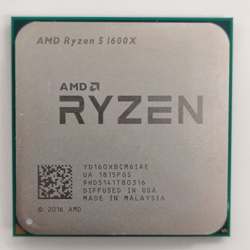 Процессор AMD Ryzen 5 1600X 3.6(4.0)GHz sAM4 Tray (YD160XBCM6IAE) (Восстановлено продавцом, 861336) купить в Украине: Киев, Днепр, Харьков, Одесса  | Проверка совместимости, низкая цена, отзывы, характеристики от TELEMART фото
