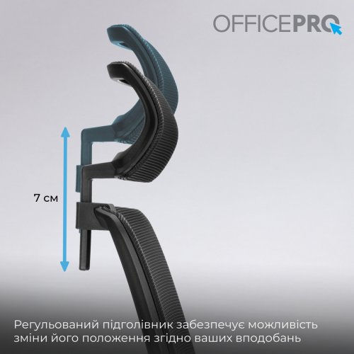 Крісло офісне OfficePro OC420 Black купити в Україні: Київ, Львів, Хмельницький, Тернопіль, Івано-Франківськ | Низька ціна, відгуки, характеристики від TELEMART фото