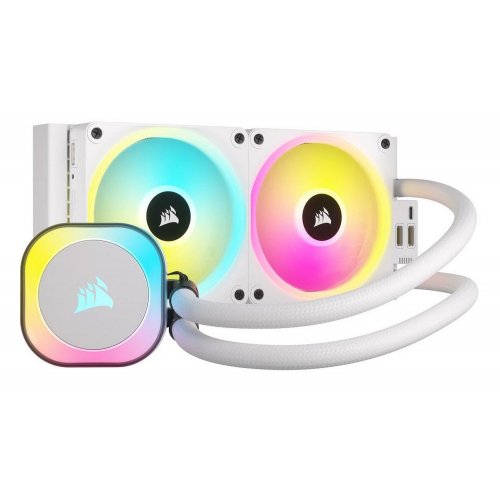 Готова сво Corsair iCUE Link H100i RGB (CW-9061005-WW) White (Стан нового, 861347) купити в Україні: Київ, Львів, Хмельницький, Тернопіль, Івано-Франківськ | Перевірка сумісності, низька ціна, відгуки, характеристики від TELEMART фото